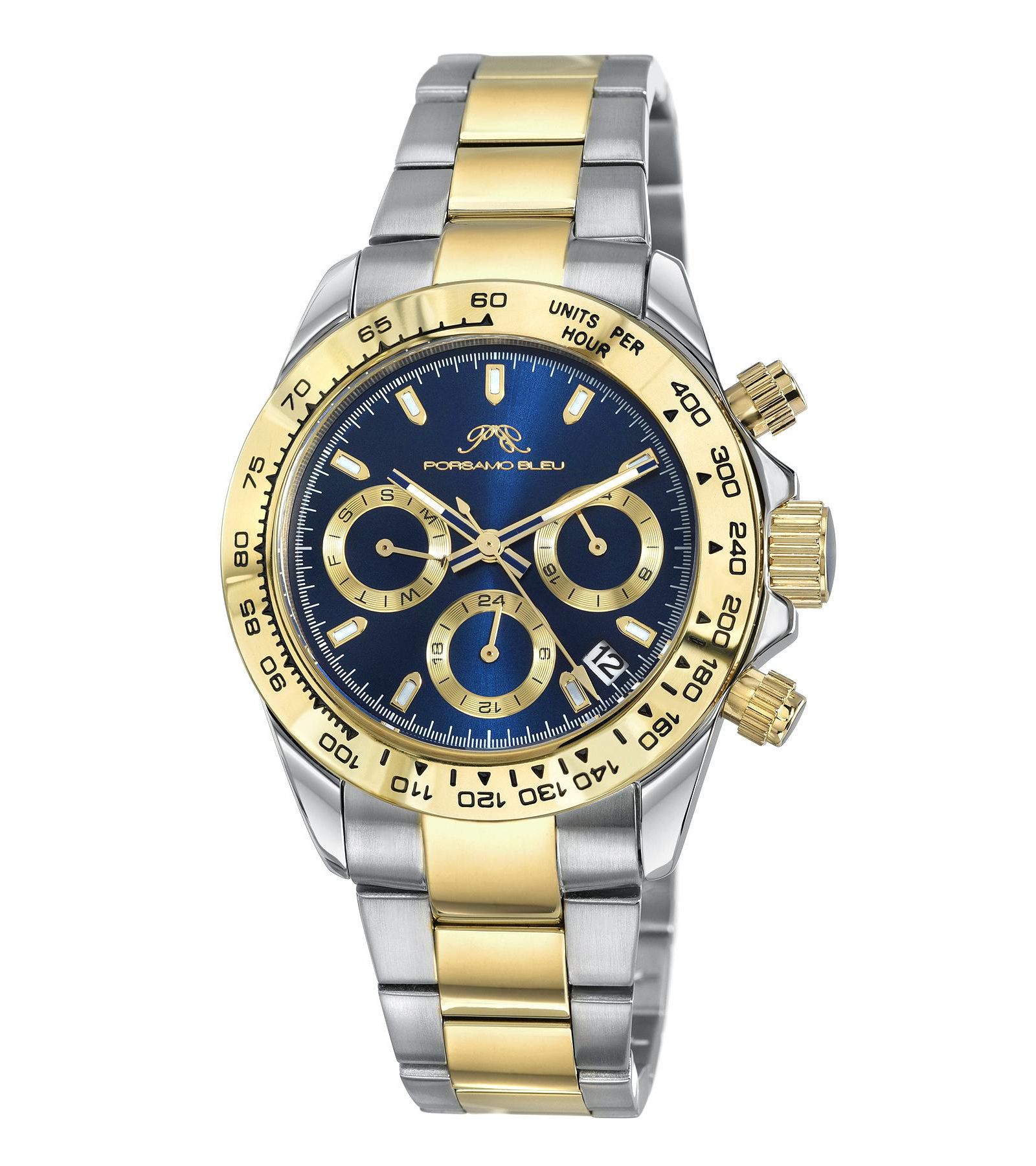 Porsamo Bleu Женские наручные часы Alexis, двухцветная сталь, 37 mm