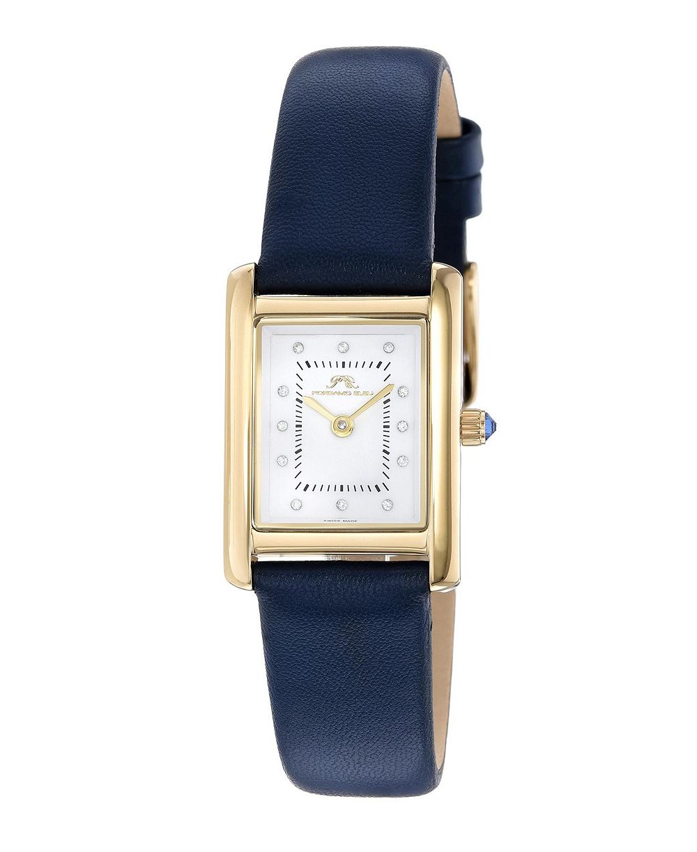 Женские часы Porsamo Bleu Karolina Diamond Genuine Leather Band, 1082BKAL