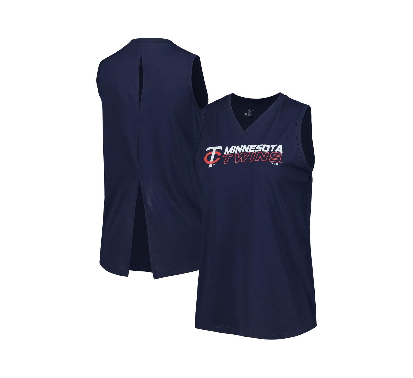 Женский топ LevelWear Minnesota Twins с V-образным вырезом