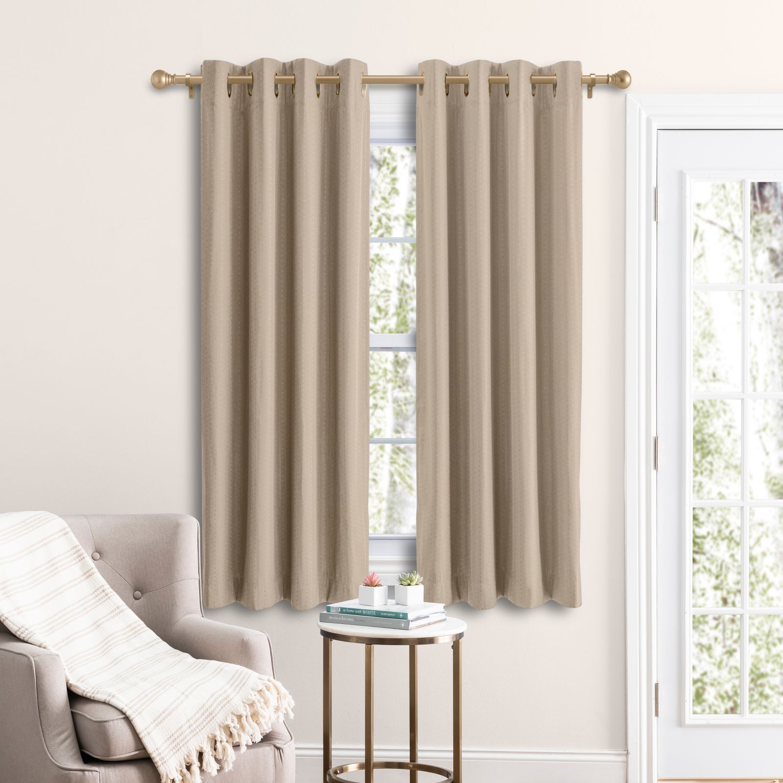 Ricardo Grand Pointe штора с ламбрекеном и подхватом, 54"W x 45"L