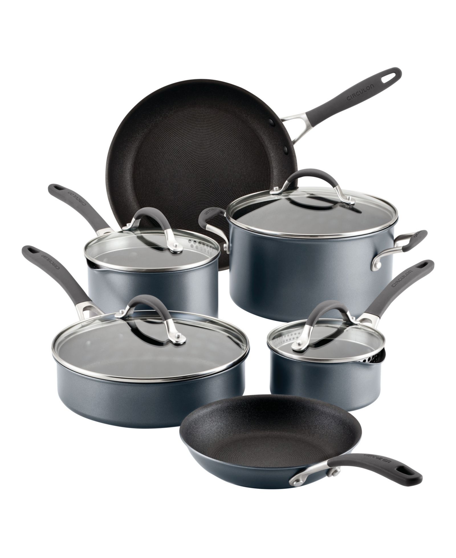 Circulon A1 Series with ScratchDefense Aluminum 10pc Nonstick Cookware Set