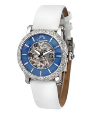 Porsamo Bleu Women's Liza Automatic Satin Covered Leather Band Watch  692ALIL