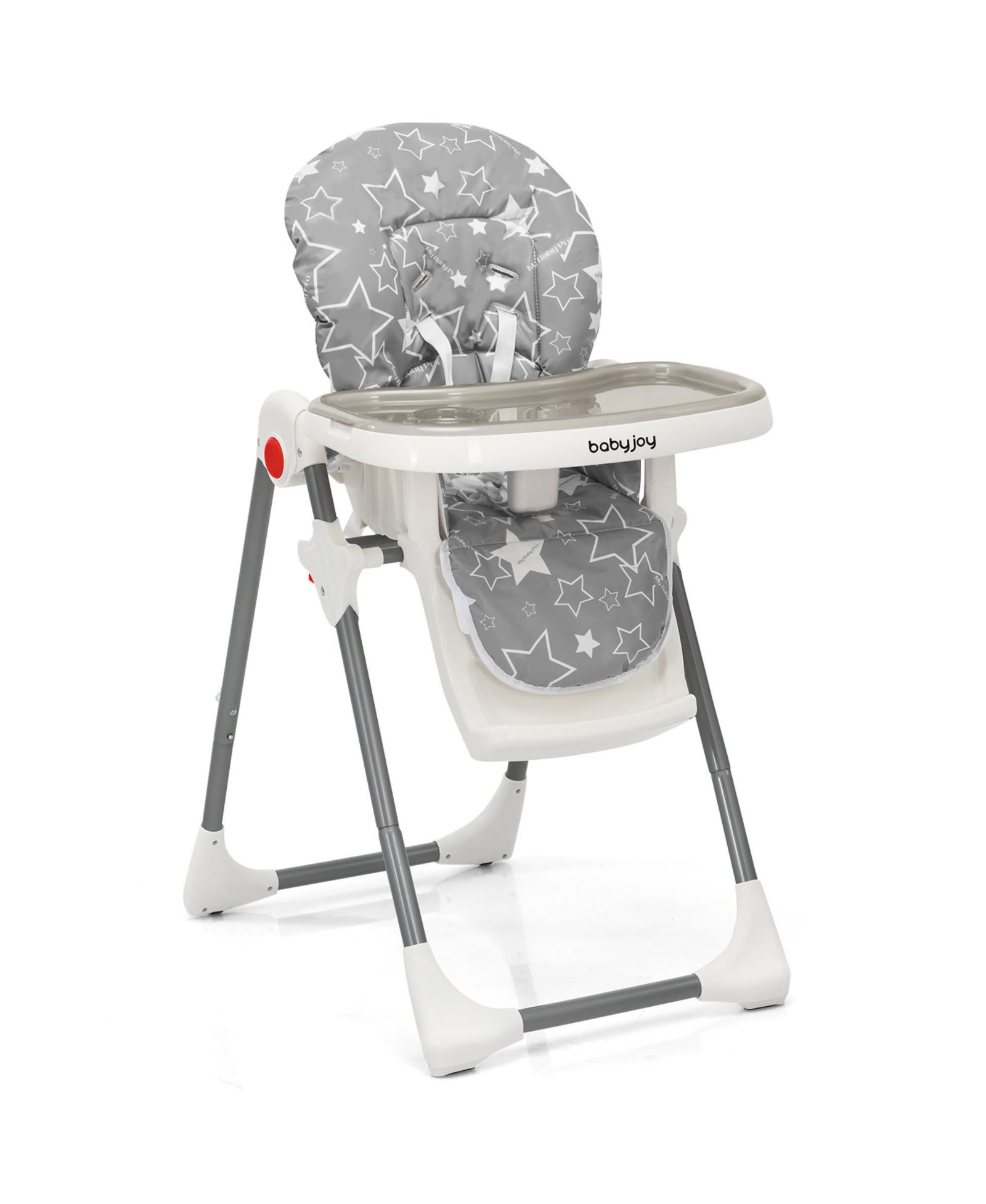 Costway Toddler Folding High Chair Dining Chair w/ 6-Level Height Adjustment