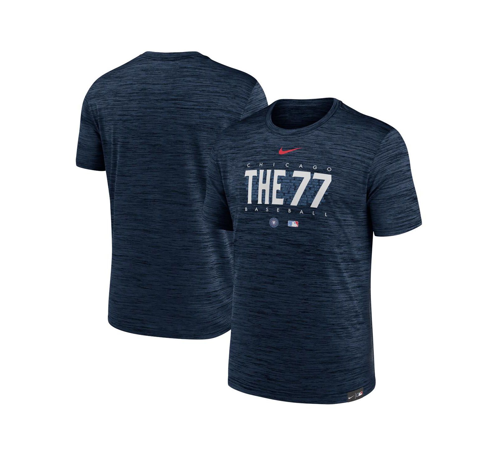 Men's Nike Navy Chicago Cubs City Connect Velocity Practice Performance T-shirt