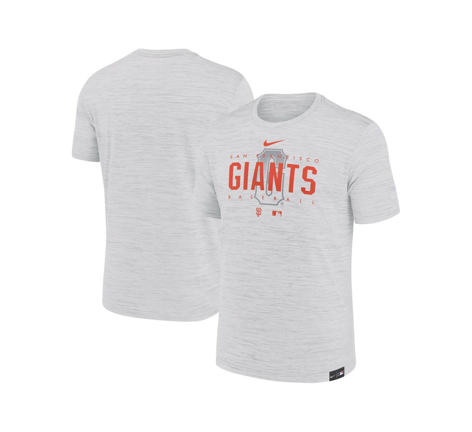 Men's Nike Gray San Francisco Giants City Connect Velocity Practice Performance T-shirt