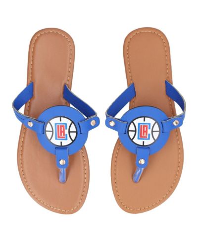 Женские шлепанцы FOCO Women's LA Clippers Die-Cut Logo Flip Flops