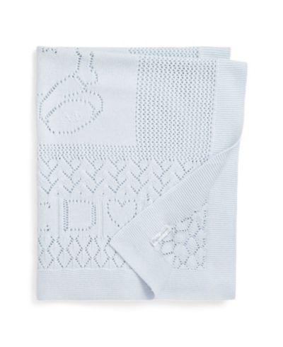 Polo Ralph Lauren Baby Boys' and Baby Girls' Pointelle Knit Blanket