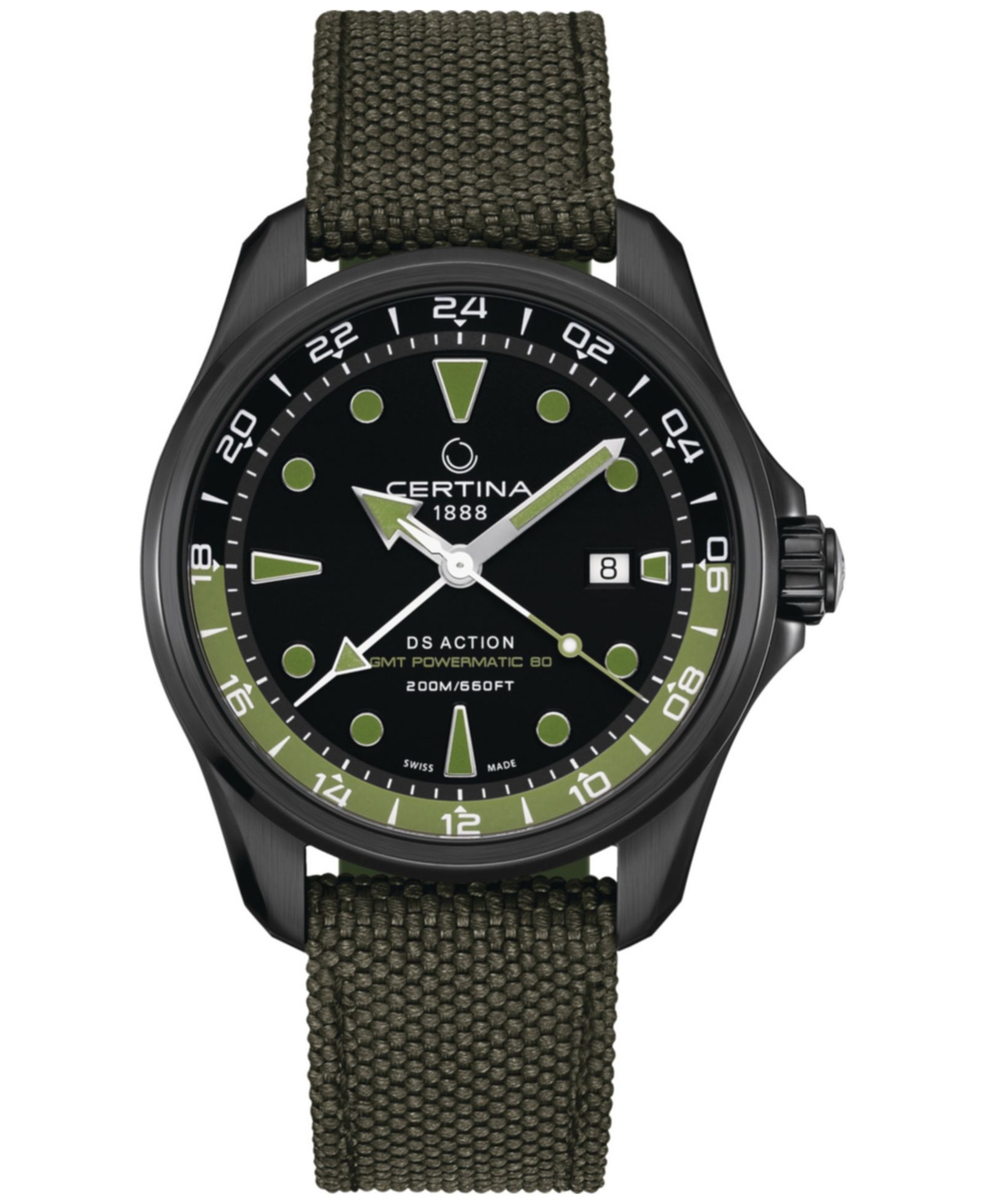 Certina Мужские часы Swiss Automatic DS Action GMT 43mm