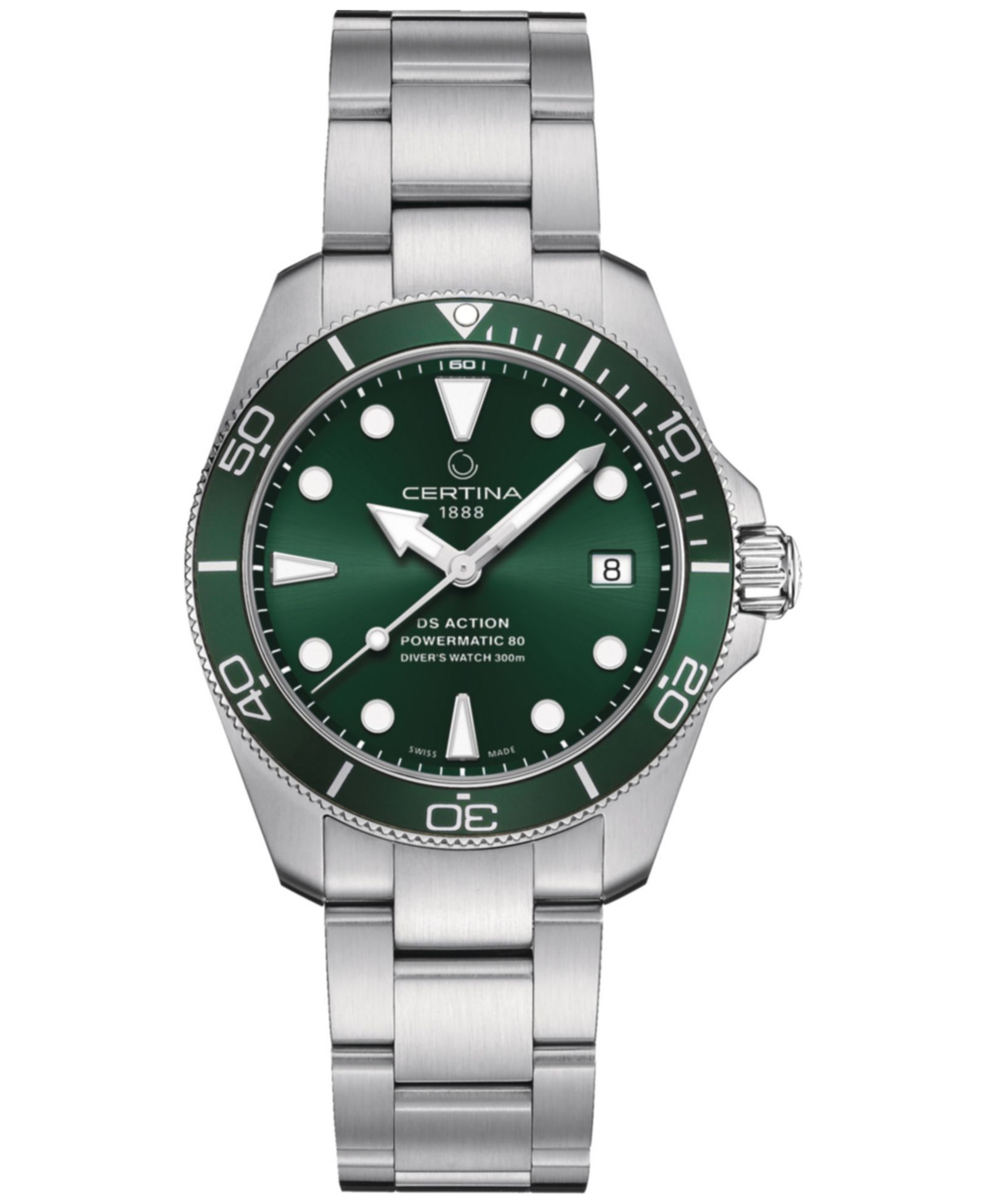 Certina Женские часы Certina Swiss Automatic DS Action Diver из нержавеющей стали 38mm