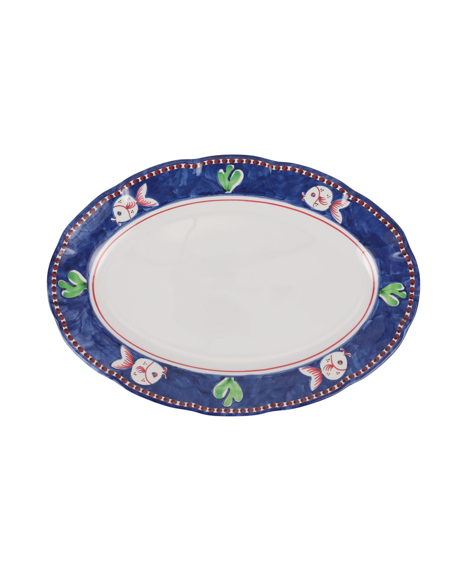 Vietri Melamine Campagna Pesce Oval Platter