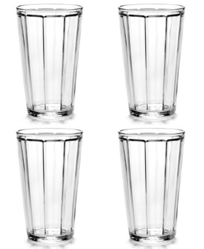Serax Surface Long Drink Glasses, Set of 4