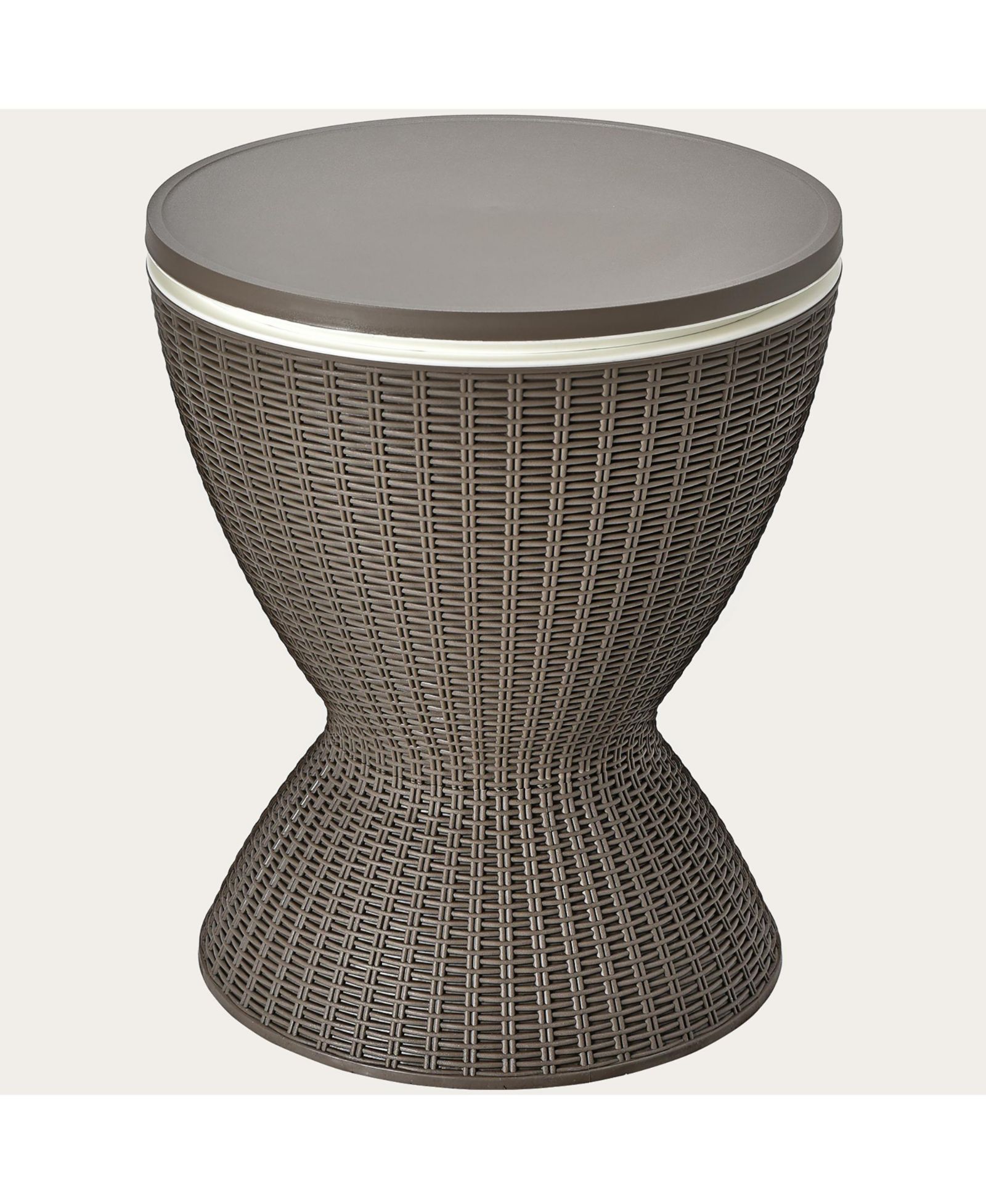 Компактный бар-стол Costway 3-в-1 Rattan 8 Gallon
