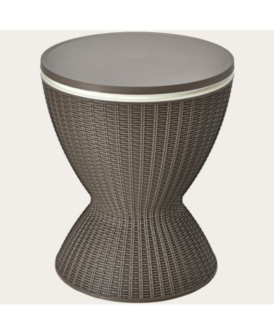 Компактный бар-стол Costway 3-в-1 Rattan 8 Gallon