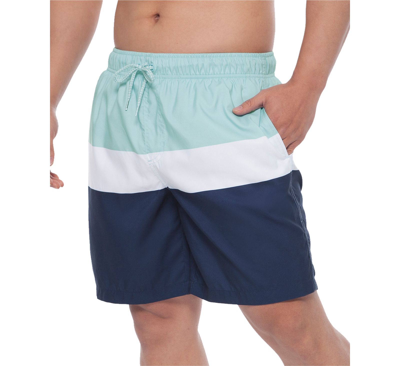 Rokka&Rolla Men's 8" Mesh Lined Swim Trunks, up to Size 2XL