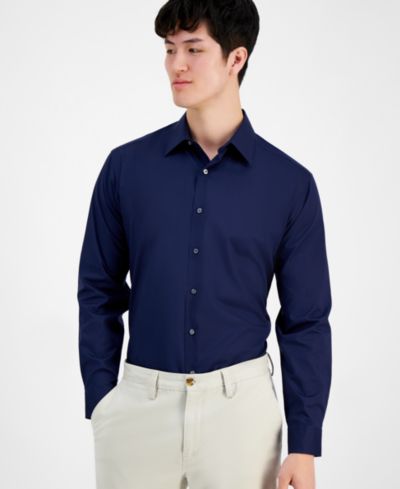 Club Room Men's Regular-Fit Dress Shirt, Created for Macy's