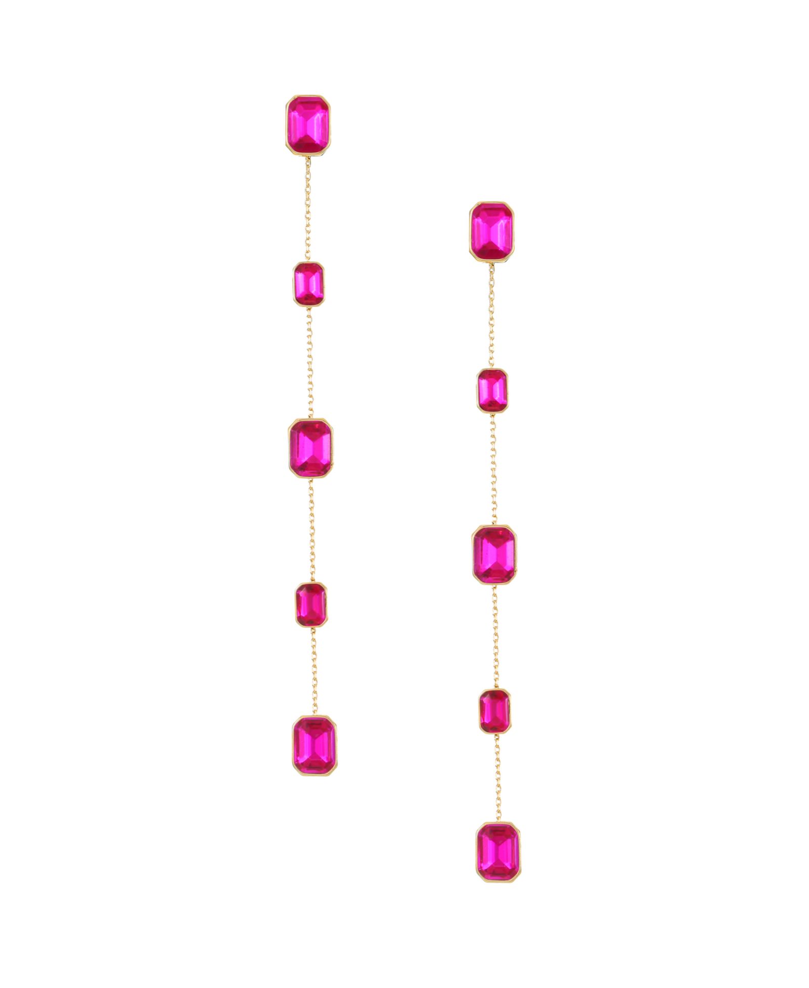 ETTIKA 18K Gold Plated Brass Iconic Linear Earrings