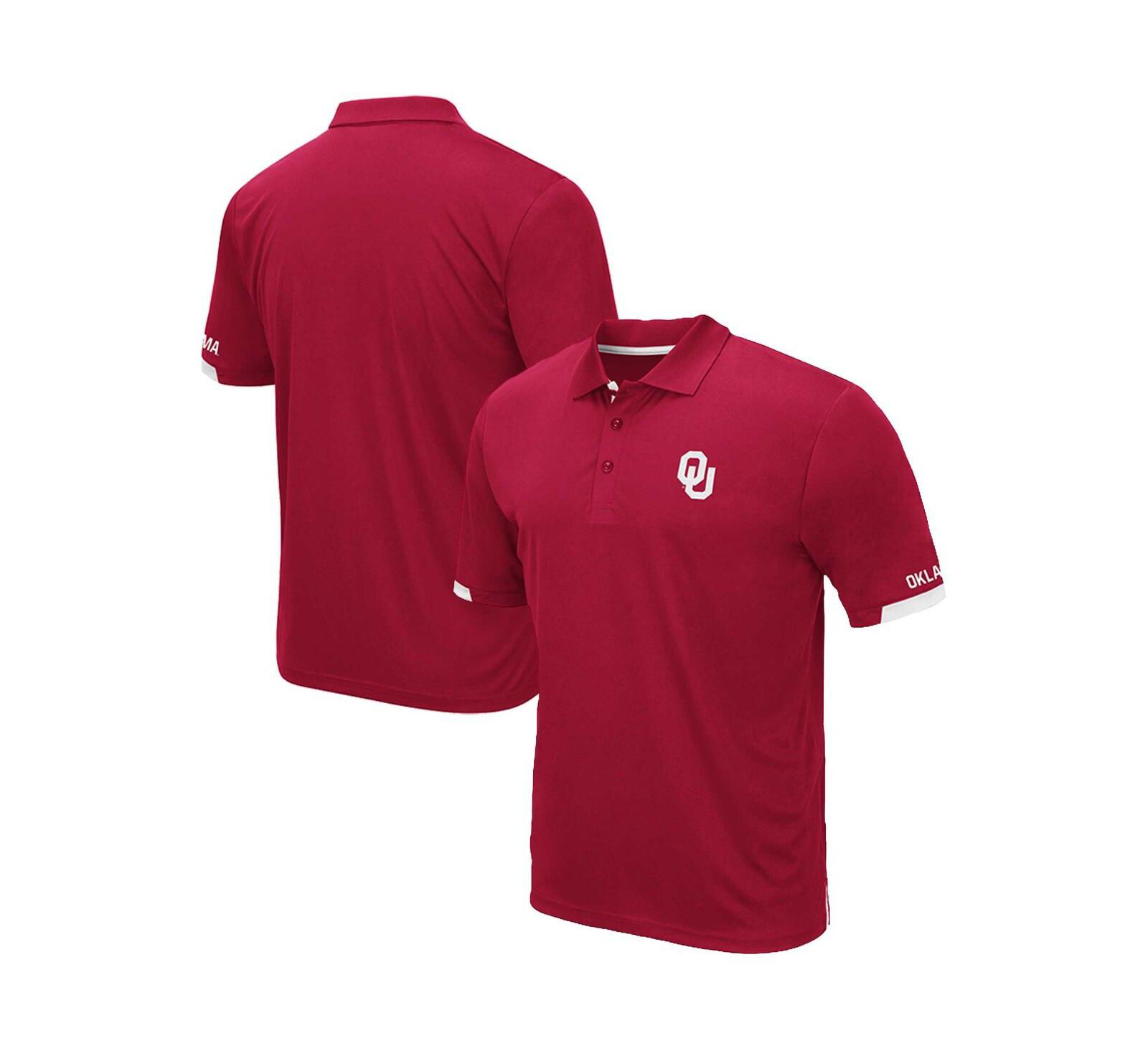 Мужская рубашка-поло Colosseum Crimson Oklahoma Sooners Big and Tall Santry