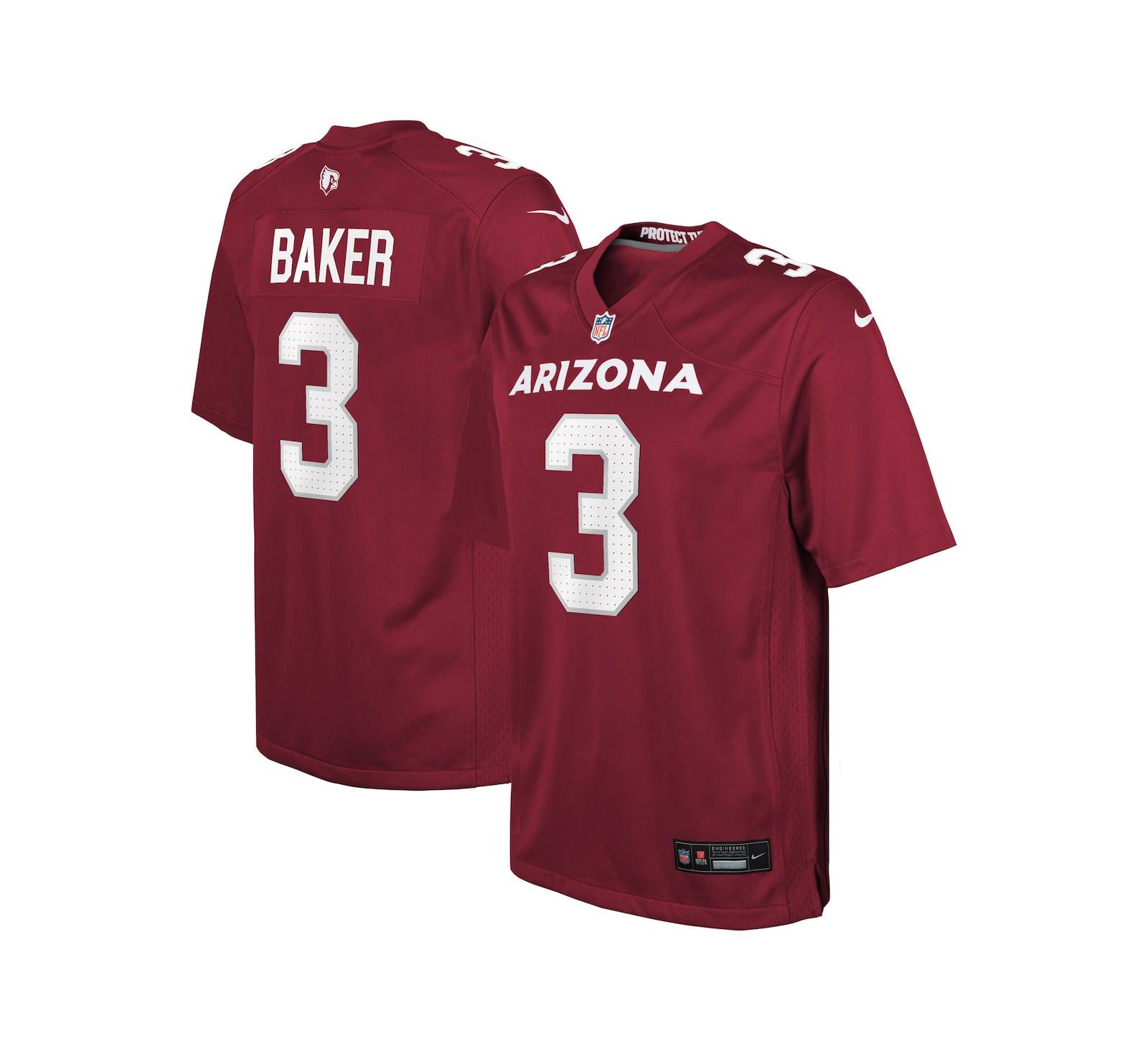Джерси Nike Budda Baker Arizona Cardinals для мальчиков и девочек