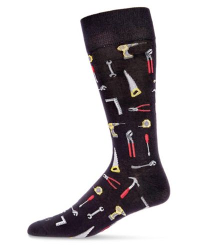 Мужские носки MeMoi Tool Bench Rayon from Bamboo Novelty Crew Socks