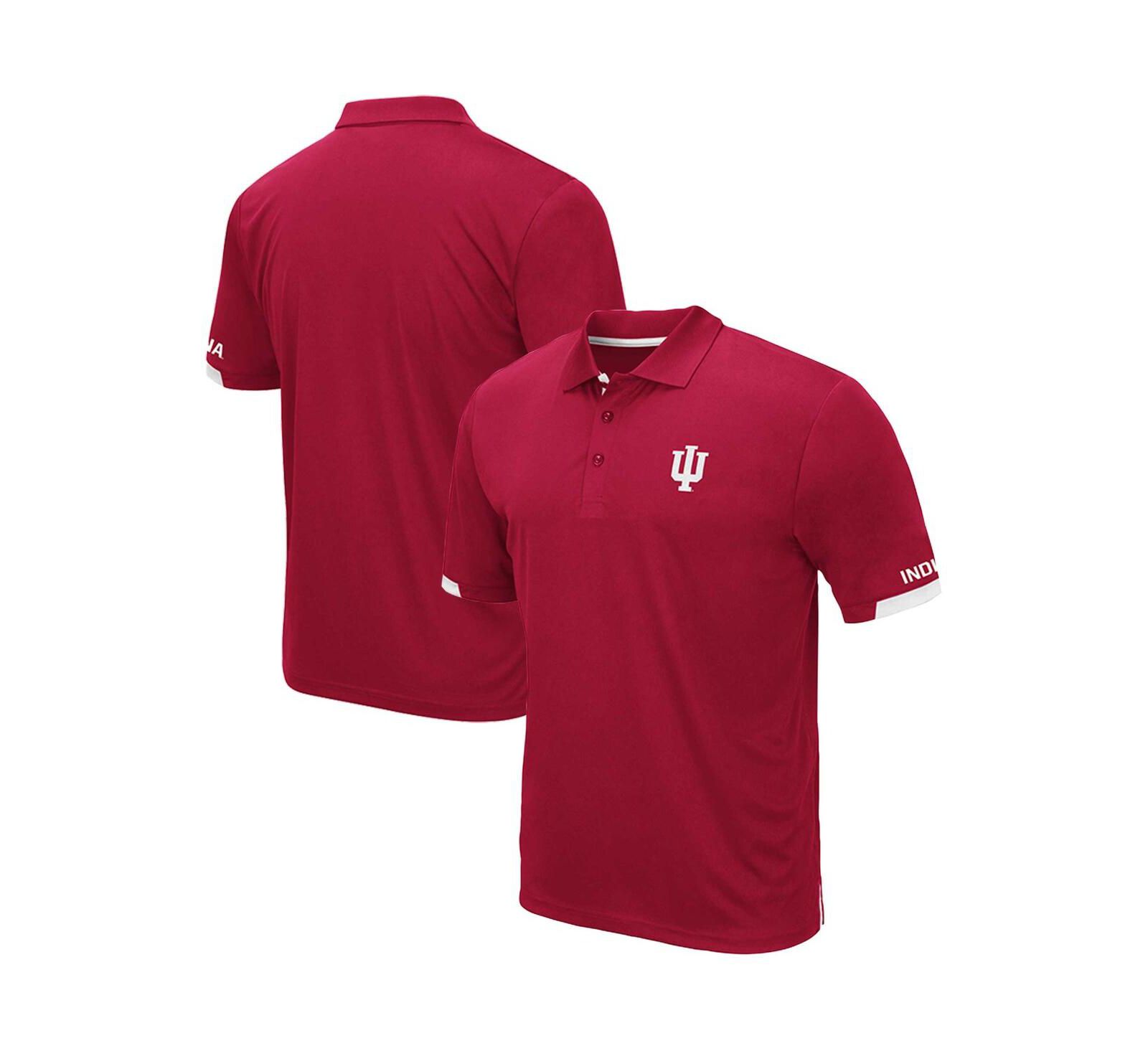 Мужская рубашка поло Colosseum Crimson Indiana Hoosiers Big and Tall Santry