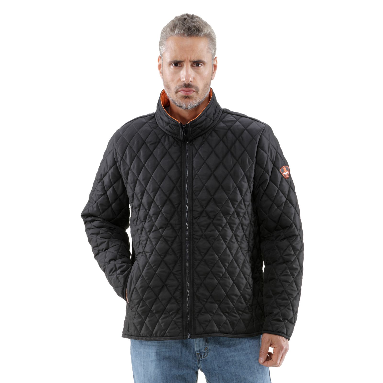 RefrigiWear Big & Tall Lightweight Diamond Quilted Jacket