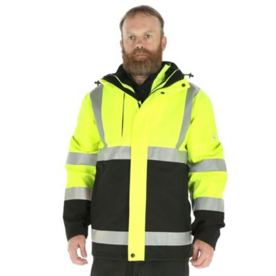RefrigiWear Men's HiVis 3-in-1 Rainwear Jacket