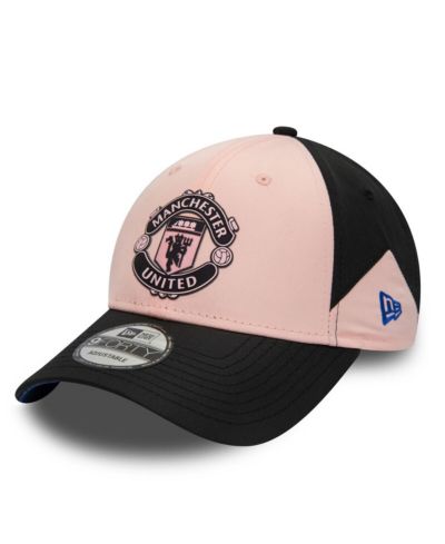 New Era Мужская регулируемая кепка Manchester United 9FORTY, розовая/черная