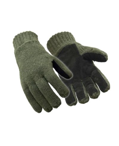 RefrigiWear Мужские утепленные кожаные перчатки с шерстью