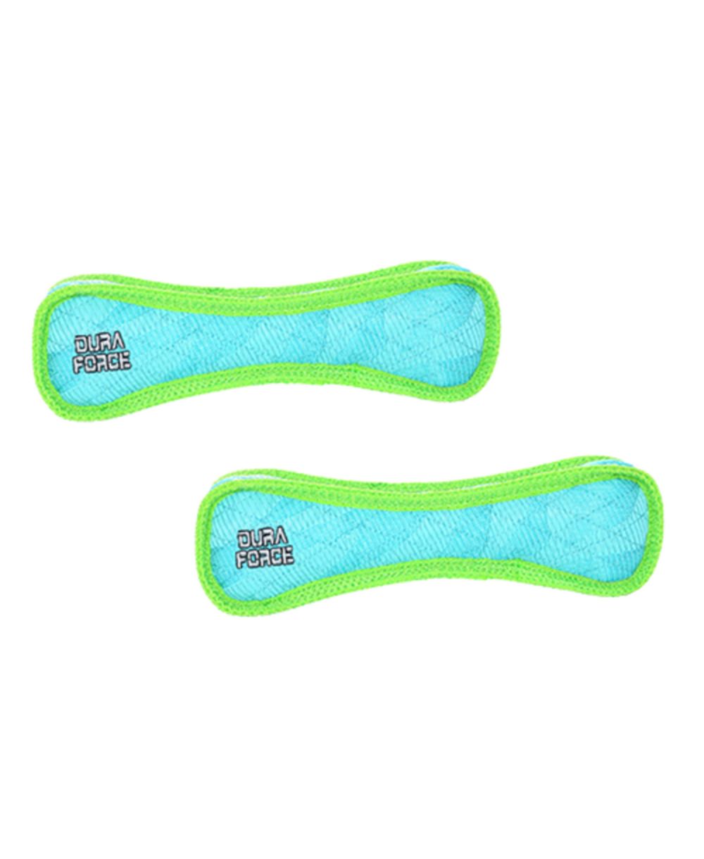 Игрушки для собак DuraForce Bone Tiger Blue-Green 2 шт. мягкие пищалки