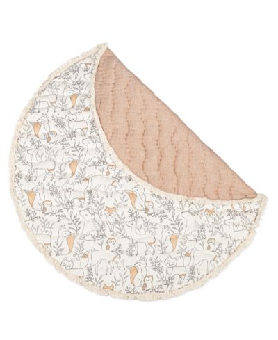 Детский стеганый игровой коврик Crane Baby Ezra Woodland