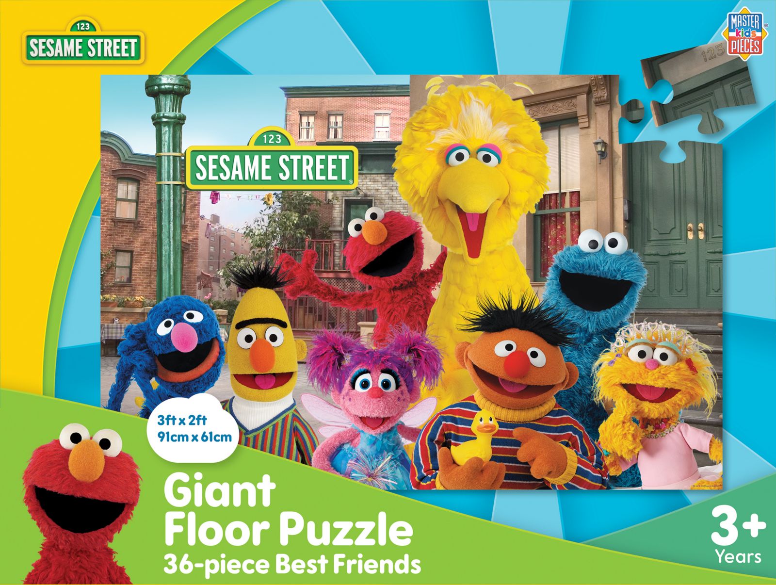 Пазл MasterPieces Sesame Street Best Friends, 36 элементов