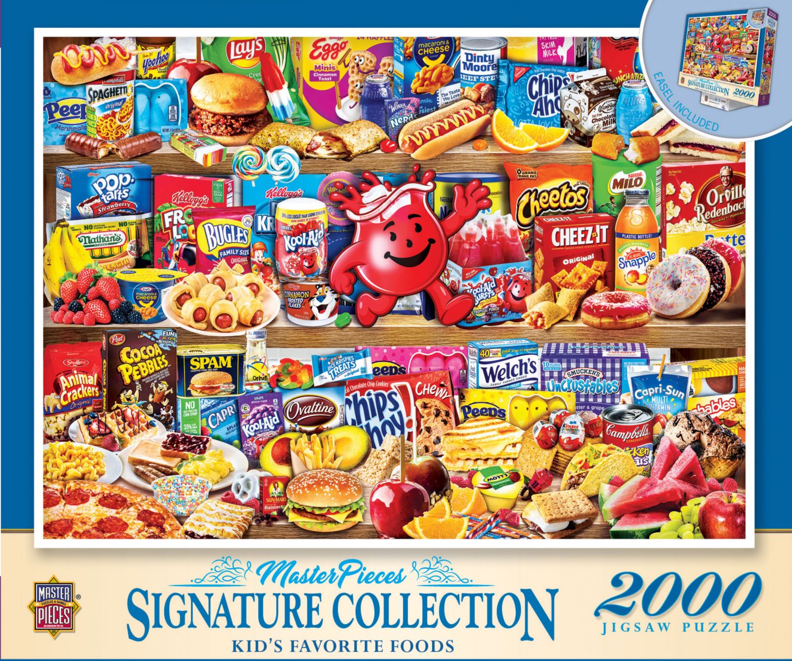 Пазл MasterPieces Puzzles Signature Collection «Любимая еда детей», 2000 деталей, от 12 лет