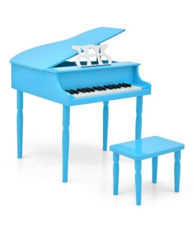 Costway 30-Key Classic Baby Grand Piano Musical 3-Piece Set, Ages 3+