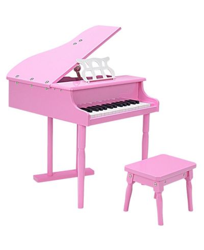 Детское игрушечное пианино Costway 30 key Wood Pink New