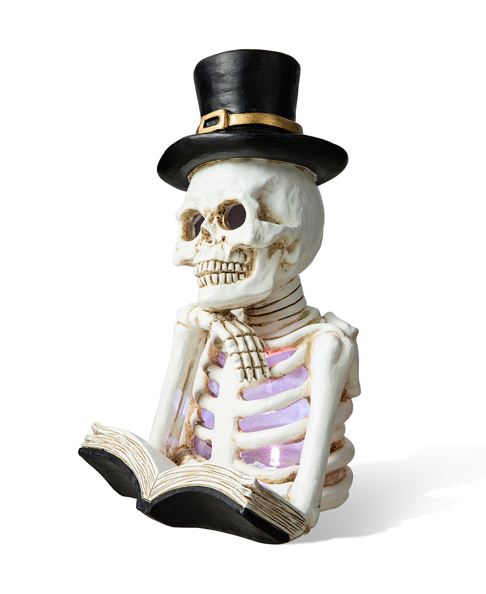 Декор Halloween череп Glitzhome