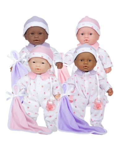 Jc Toys Lots to Love Babies 11" Soft Body Baby Doll, 4-Piece Set, Ages 12 Months+