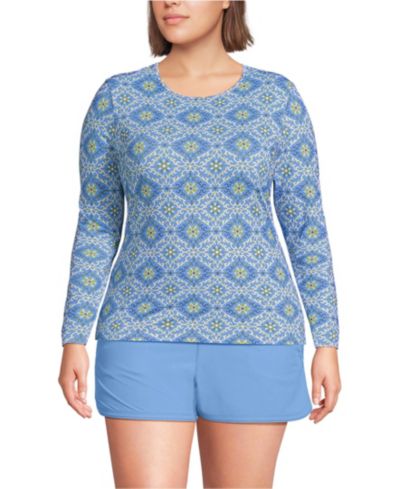 Lake blue/egret geo floral
