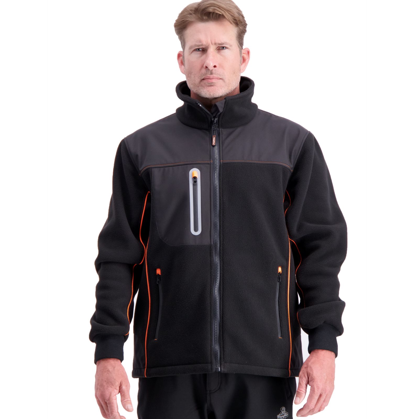 RefrigiWear Men's PolarForce Hybrid Fleece Jacket
