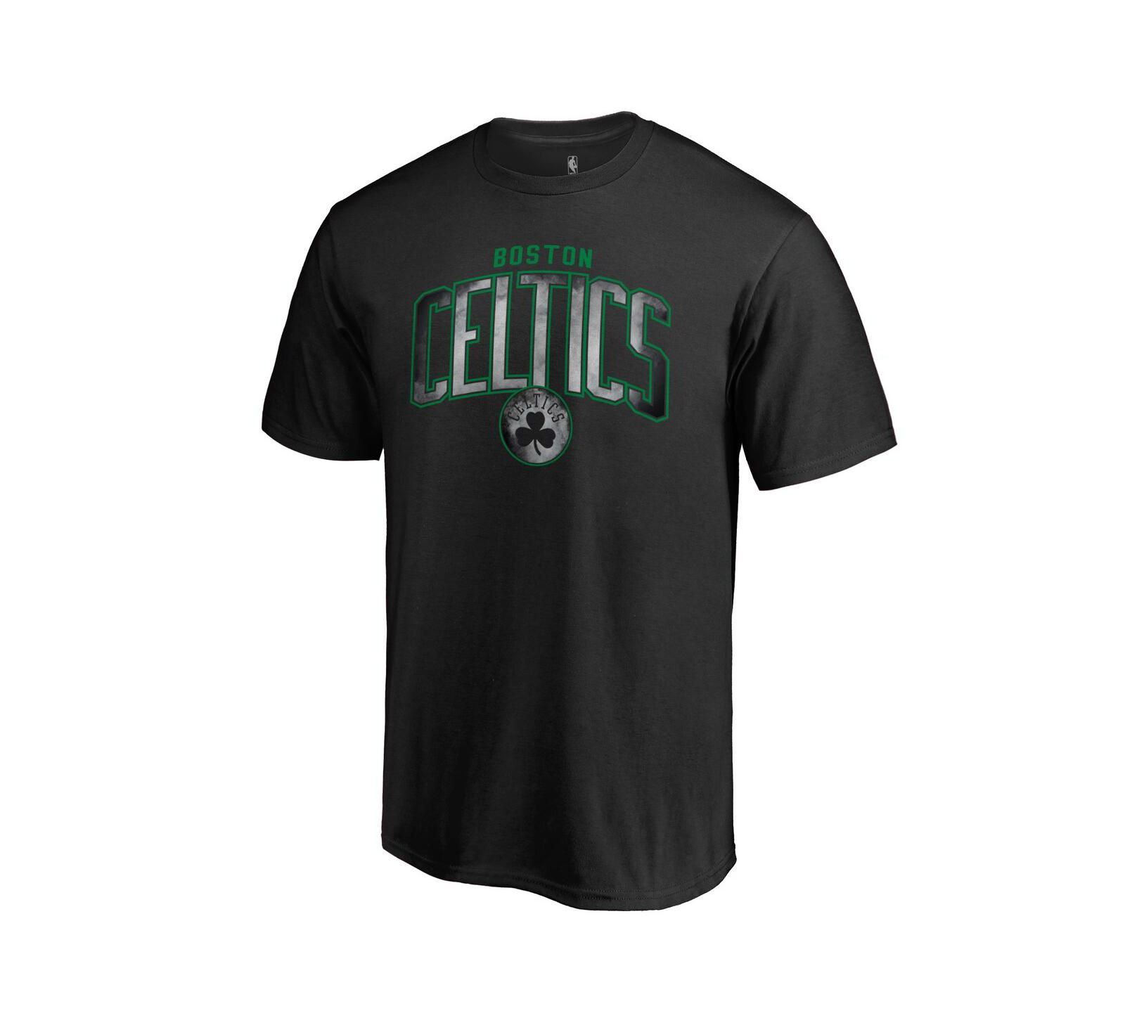 Мужская футболка Fanatics Black Boston Celtics Arch Smoke