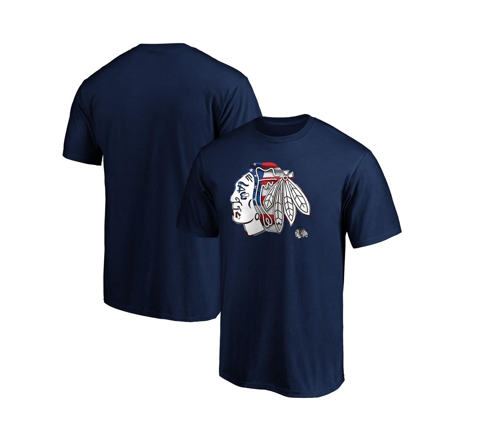 Мужская футболка Fanatics Chicago Blackhawks с логотипом