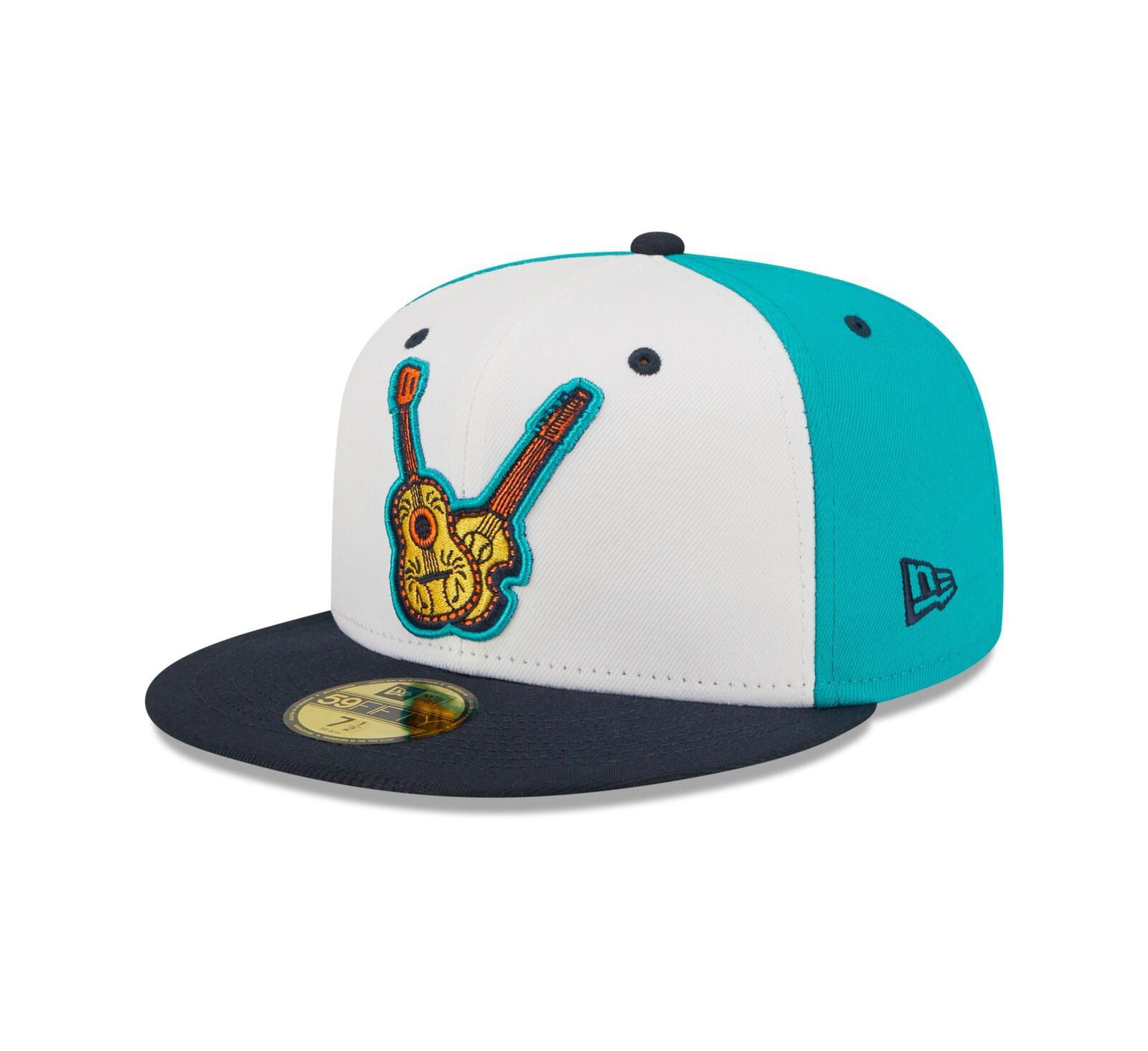 Мужская кепка New Era 59FIFTY Fitted White, Black Vihuelas de Nashville Copa De La Diversion