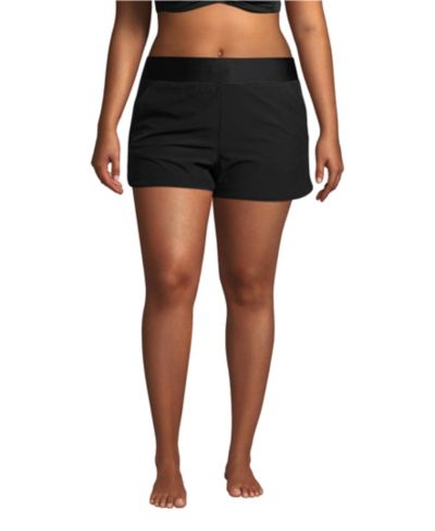 Плавки-шорты Lands' End Plus Size SunShade UPF 50 с трусиками