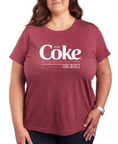 Hybrid Apparel Trendy Plus Size Coca Cola Graphic T-shirt