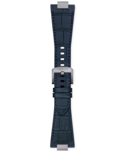 Сменный синий кожаный ремешок для часов Tissot PRX