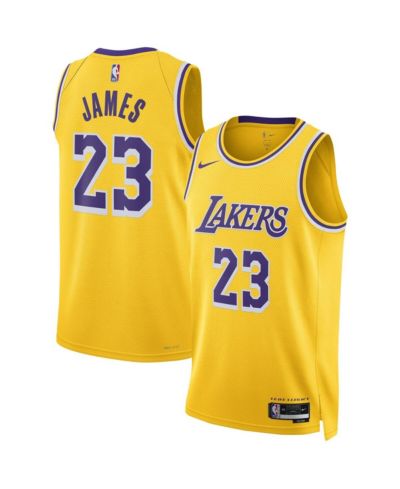 Nike LeBron James Los Angeles Lakers Swingman Джерси Мужской и Женский
