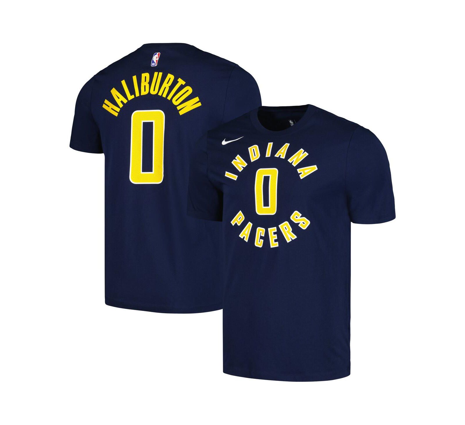 Мужская футболка Nike Tyrese Haliburton Indiana Pacers Icon 2022/23 Navy
