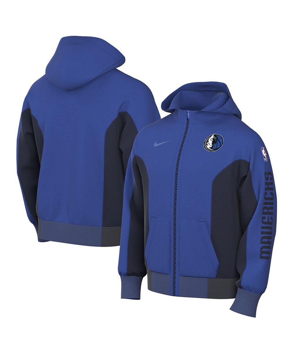 Men's Nike Blue Dallas Mavericks 2023/24 Authentic Showtime Full-Zip Hoodie