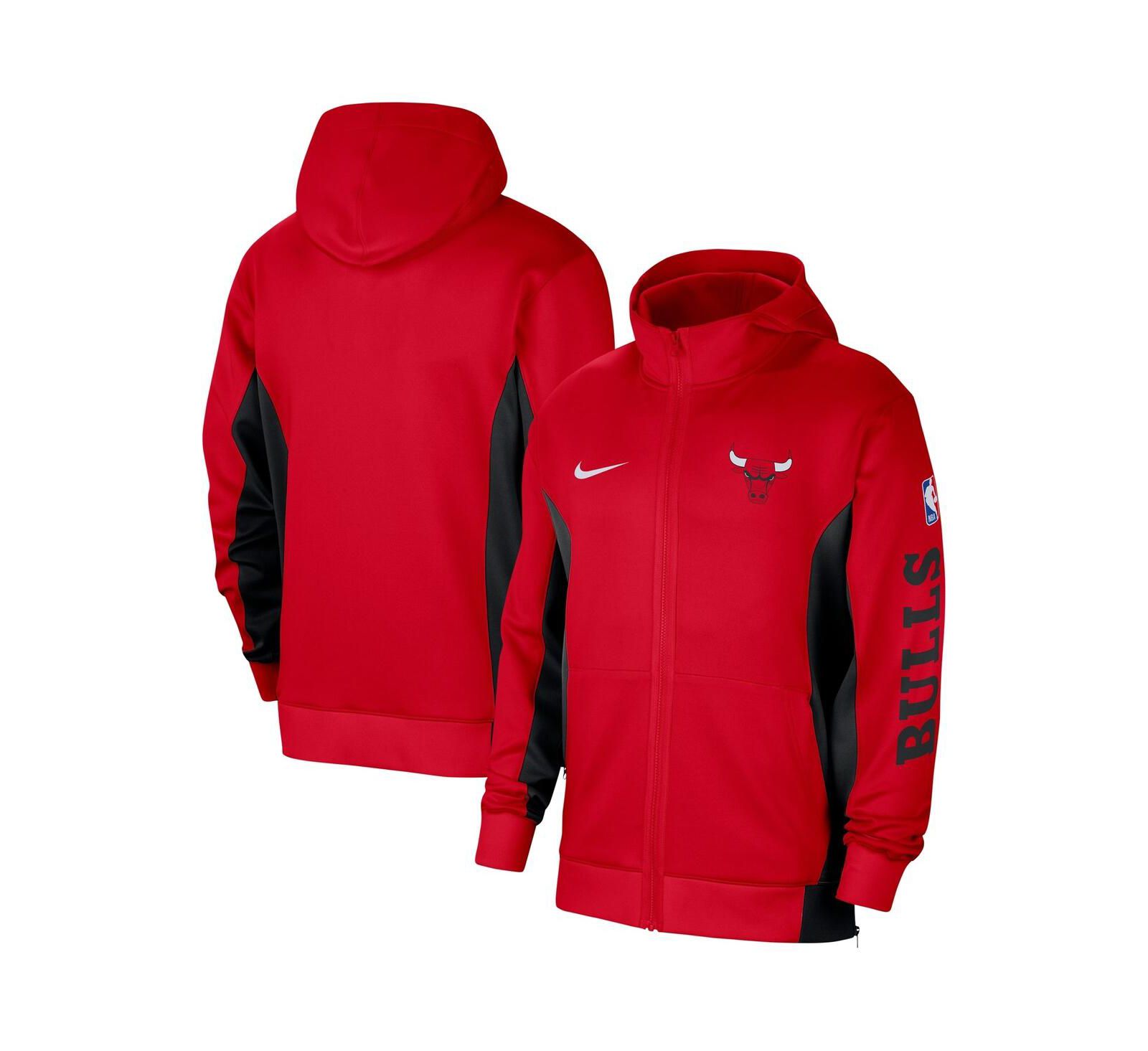 Мужское худи Nike Red Chicago Bulls 2023/24 Authentic Showtime Full-Zip