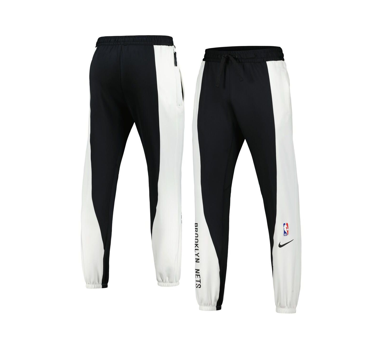 Men's Nike Black, White Brooklyn Nets 2023/24 Authentic Showtime Pants