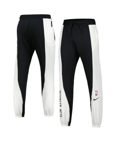 Мужские брюки Nike Black White Brooklyn Nets 2023/24 Authentic Showtime